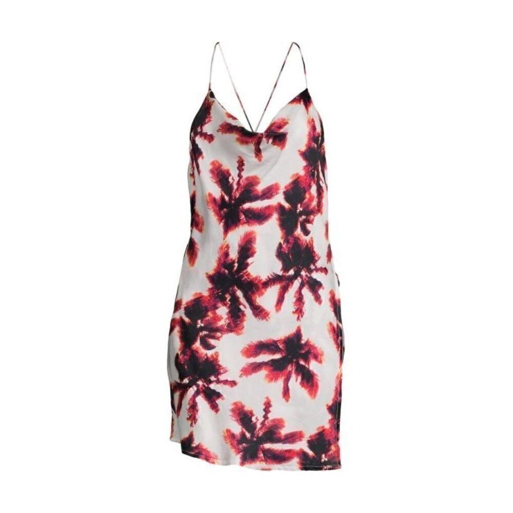 Area Stars Saks Tropical Slip Dress Size L